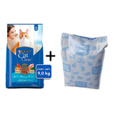 Alimento Para Gato Cat Chow Pescado 9kg+arena 4.98kg