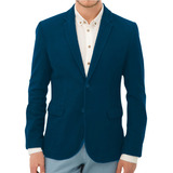 Saco Traje Hombre Blazer Con Coderas Removibles Slim Fit 