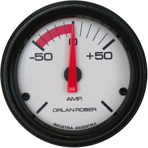Amperimetro Orlan Rober Linea Classic 52mm 50a Amper