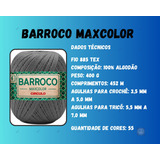 Barbante Círculo Nº 6 Barroco Maxcolor -  452m - 400g - Azul Candy 2012