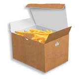 Embalagem Para Batata Frita Porção Delivery - Kraft - 100 Un