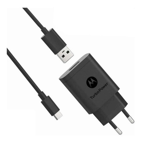 Cargador Original 20w Turbo Motorola + Cable Tipo C