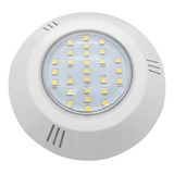 Power Led Para Piscina 6w Branco Rosca Frente New Brustec