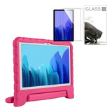 Funda Para Tablet Samsung Tab A7 T500/505 Niños + 2 Vidrios Color Rosa