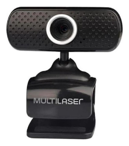 Webcam Multilaser 480p Usb Com Microfone Integrado E Sensor