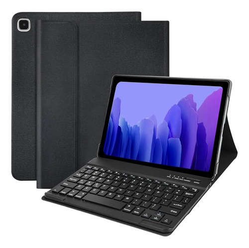 Funda Con Teclado Para Samsung Galaxy Tab A7 Sm-t500/t505-7