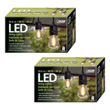 2 Set Extensión Serie Luces Led Focos Vintage 24 Bombilla 1w