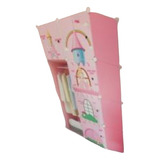 Armario Infantil Armable Grande Color Rosa Diseño Castillo