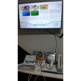 Wii Branco 2 Controles Na Caixa