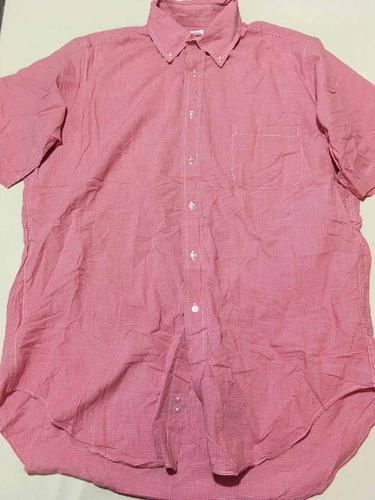 Camisa Brooks Brothers Cuadros Roja Talla 16 (xl Xg)