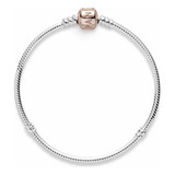 Pulsera Pandora Original Cierre Tambor Rose Gold , Plata 925