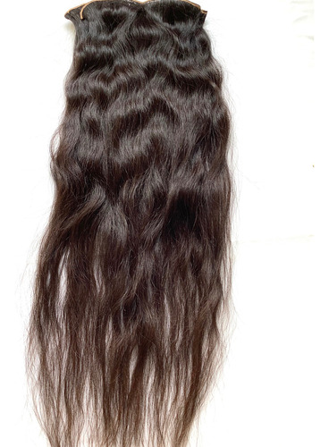 4 Capas Cortina Cabello Natural 85 Cms X 25 Ancho Premiun