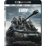 Corazones De Hierro Fury Brad Pitt 4k Uhd + Blu-ray