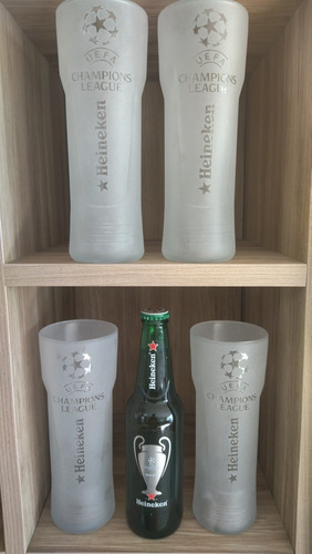6 Vasos Cerveceros Heineken Champions 600.0 Ml Vidrio Gratis