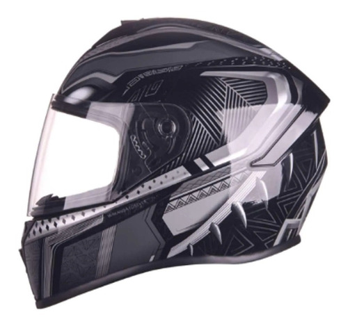 Casco Moto Edge Black Panther Marvel Negro Certificado Dot