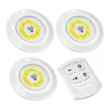 Luz Led Set X3 Lampara Adhesiva Control Remoto