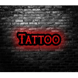 Cartel Cuadro Retroiluminado Led Tattoo Imprenta Tatuajes