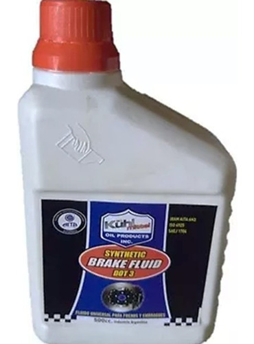 Liquido Para Frenos Brake Fluid 500 Ml Tipo 3 - Formula1