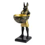 Anubis Con Cuenco Ofrendas | Estatua Resina 25cm Decoración | Envío gratis