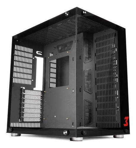 Gabinete Gamer Aquario Dt3 Preto Mid Tower Atx Vidro Temp.