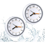 Mini Reloj De Pared De Ducha Ip24 Resistente Al Agua Re...