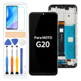 Para Motorola Moto G20 Xt2128-1 Pantalla Táctil Lcd C/marco