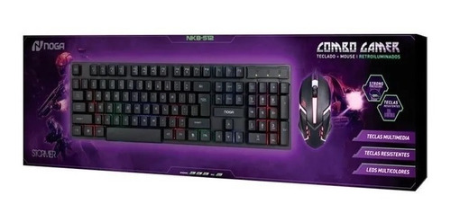 Combo Gamer  Noga Nkb-512 Teclado Y Mouse Retroiluminados Ki