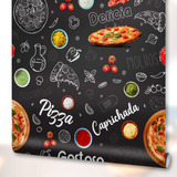 Papel Parede Adesivo Pizza Pizzaria Cozinha Decoração 300x50