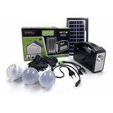 Kit Solar De Emergencia 220v Camping Con Ampolletas