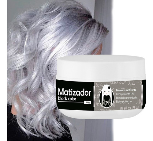 Kit Creme Japinha Cosméticos  Matizador Máscara Matizador Black Tom Loiros Para Cabelo