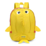 Mochila  De Costa Infantil Baby Shark Barbatana Em 3d Luxcel