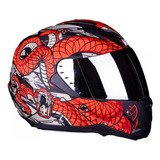 Casco Moto Integral Mac Bass Snake Visor Simple