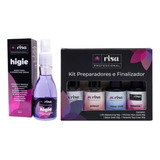 Risa Kit Preparador Primer Ph Base Coat Finalizador Selante