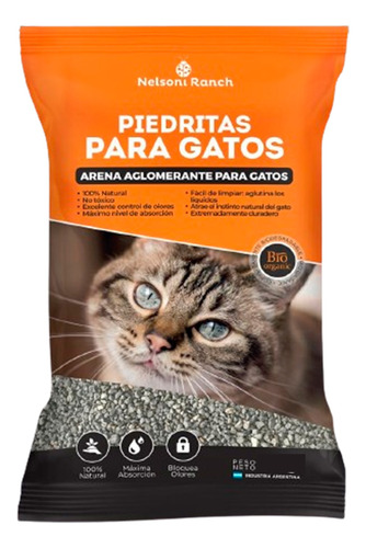 Piedras Sanitarias P/ Gato Aglomerante Control De Olores 8kg