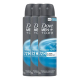Kit 3 Desodorante Dove Men+care Proteção Total 72h 150ml