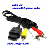 Cabo De Audio E Video Para Super Nintendo N64 E Game Cube