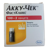 Lanceta Insulina Accu-chek Fastclix 100 + 2 Unidades