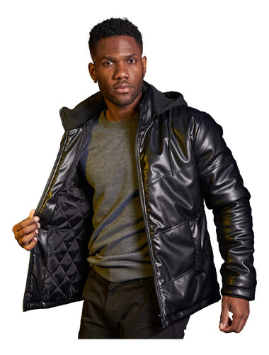  Campera Hombre Importada Impermeable Abrigada Con Capucha