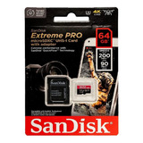 Tarjeta De Memoria Microsd Sandisk Extremepro 64g 200/140mbs