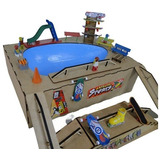 Circuito Grande Piscina Rampa Skate Dedo Pista Pool Box Oval