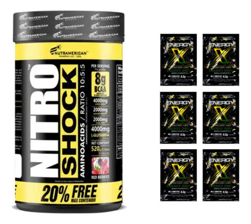 Nitro Shock Bcaa - Unidad a $94990