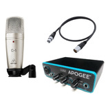 Placa De Audio Apogee Im22 + Microfono Behringer C-1 + Cable
