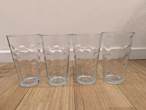 4 Vasos Largo Circulos