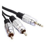 Cable Mini Plug Stereo A 2x Rca Macho - 3mt Gold Puresonic -