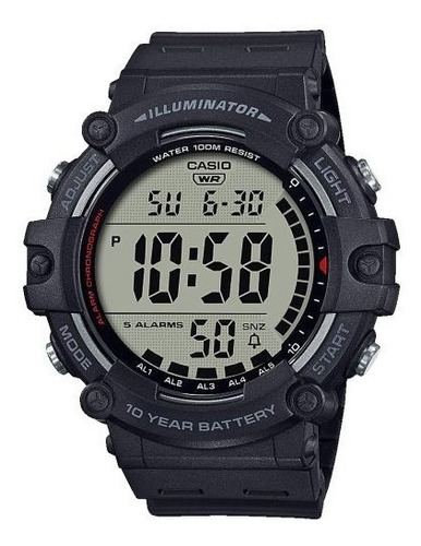 Reloj Casio Ae-1500wh-1av Alarma 100m Sumergible Granimp