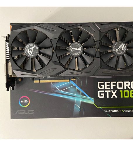 Placa De Vídeo Nvidia Gtx 1060 Rog Strix Oc Edition 6gb