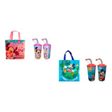 25 Bolsas Dulceros Y 25 Vasos Fiesta Mickey Mouse