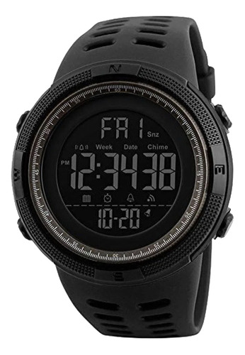 Reloj Deportivo Burk 1251 Luz Digital Cronometro Alarma !