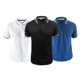 Kit 3 Camisas Polo Masculina Peruana Linha Premium Original