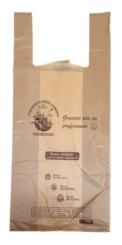 Bolsa De Camiseta Biodegradable Varias Medidas 4kg